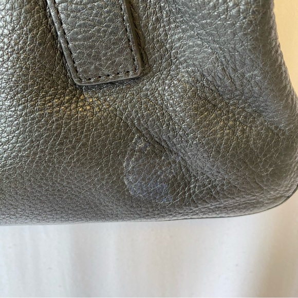 FOSSIL PRESTON FOLDED OVER LEATHER TOTE BLACK - Picture 6 of 13